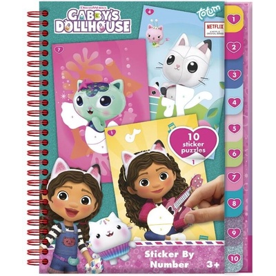 Totum Творчески комплект, Totum, Gabby? s Dollhouse, Книжка със стикери по номера