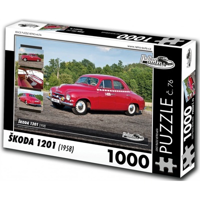 Retro cars Škoda 1201 1958 1000 dielov