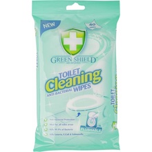 Green Shield Toilet Cleaning vlhčené ubrousky na povrchy WC 40 ks