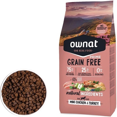 Ownat Grain Free Prime Mini Chicken & Turkey 3 kg