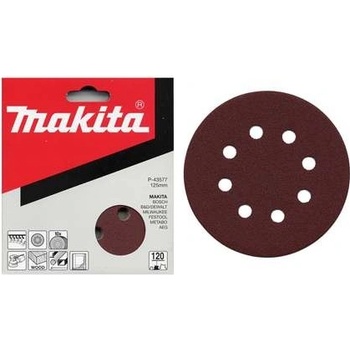 Makita P-43577 brúsny papier 125mm K120 ot8, 10ks