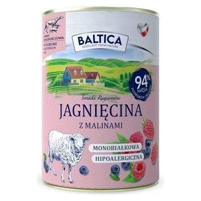 Baltica Smaki regionów Mono Lamb with raspberries - vlhké krmivo pre psov - 400 g