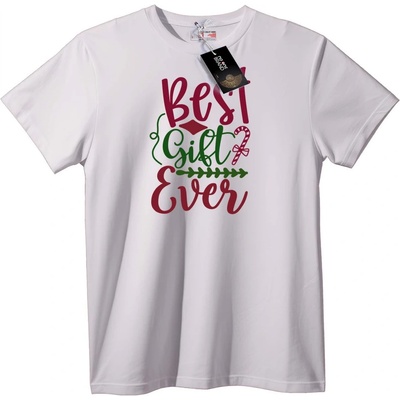 NOONEBRAND Тениска Най-добрият подарък - 2XL, White