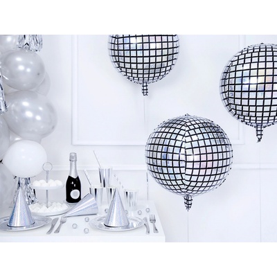 PartyDeco Balonek fóliový Disco koule 40 cm