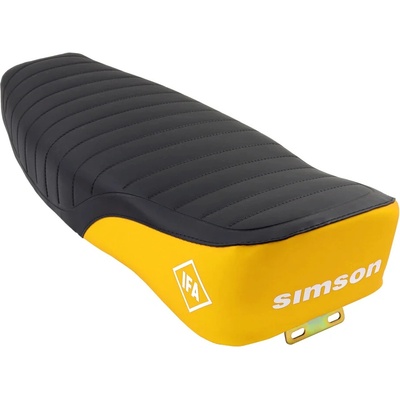 Sedlo ČIERNO-ŽLTÉ, komplet (MZA) - Simson S50, S51, S70 Enduro