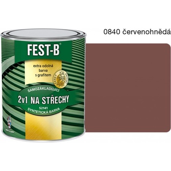 Barvy a laky Hostivař FEST-B S2141 0,8 kg 0840 červenohnědá