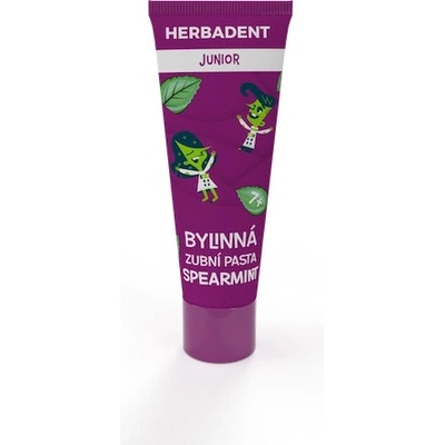 Herbadent Junior bylinná zubní pasta Spearmint 75 g