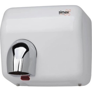 Simex Метален сешоар за ръце с фотоклетка - бял (1002)