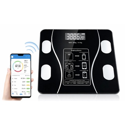 CREE Lights Смарт кантар до 180кг. с измерване на мускулна маса, мастна тъкан и други (3296)