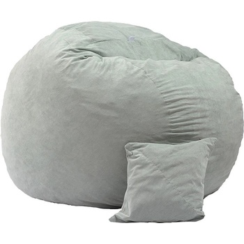 Image 1 of PUFRELAX Комплект, Барбарон и декоративна възглавница, 600л. , King Size - Light Mint, Перящ се калъф, Трансформира се в легло, Пълнеж с микс от мемори пяна и дунапрен, Гама Premium (PUF-M-KP-PT-LM)