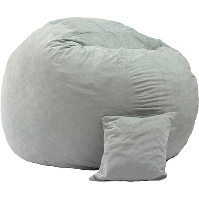 PUFRELAX Комплект, Барбарон и декоративна възглавница, 600л. , King Size - Light Mint, Перящ се калъф, Трансформира се в легло, Пълнеж с микс от мемори пяна и дунапрен, Гама Premium (PUF-M-KP-PT-LM)