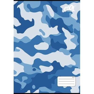 COOL BY VICTORIA Sešit Camouflage 87 32 mix motivů A4 čtverečkovaný