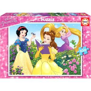 Educa - Puzzle Snow White, Locika, Bella - 100 piese