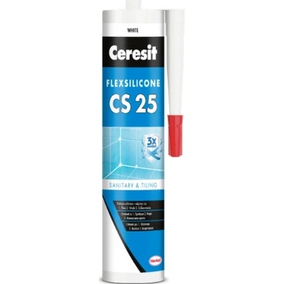 Ceresit CS25 sanitární silikon 280 ml Bílá