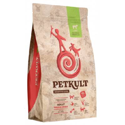 Petkult dog Medium Adult lamb/rice 12kg