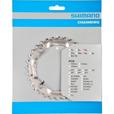 Shimano-servis převodník 32z Shimano Deore FC-M532 3x9 4 díry – Zbozi.Blesk.cz