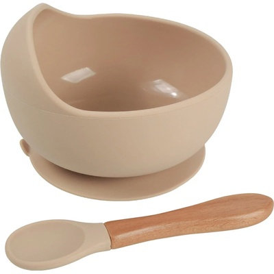 Martons SET Classic jedálenský silikónový Amina peach 2 ks