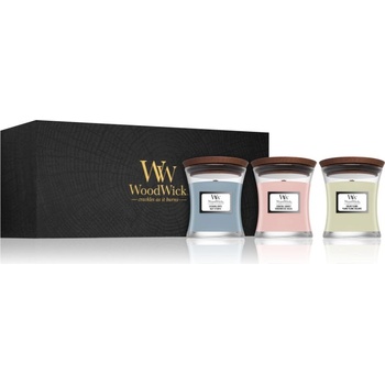 WoodWick Evening Onyx & Solar Ylang & Coastal Sunset подаръчен комплект с дървен фитил (gift box)