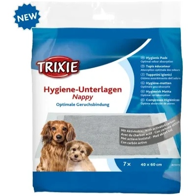 TRIXIE Nappy hygiene pad with activated carbon - Памперс подложка за кучета, 60/40 см. - 7 броя