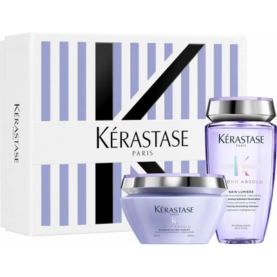 Kérastase Blond Absolu Spring šampon Lumiére 250 ml + maska Ultra-violet 200 ml darčeková sada