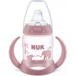 Nuk Бебешко шише NUK First Choice - Temperature Control, 150 ml, 6 м+, слон, розово (10215437) - ozone