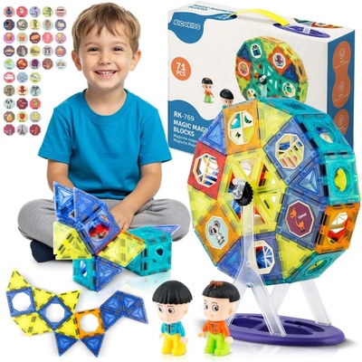 Ricokids Magnetické kostky Kolotoč