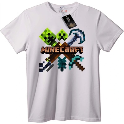 NOONEBRAND Тениска Minecraft Инструменти - S, Black