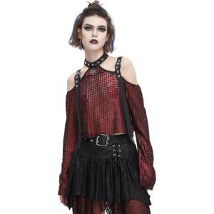 Devil fashion дамска тениска с дълъг ръкав (топ) devil fashion - Червено - tt25302