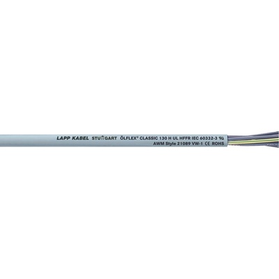 Lapp CLASSIC 130 H 1123161/1000 riadiaci kábel 5 G 4 mm² 1000m sivá