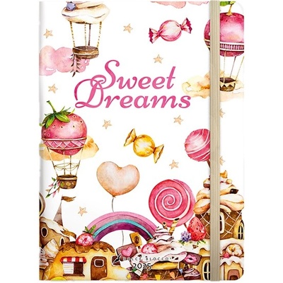 Dolce Blocco Secret Journal A/5 176 страници Sweet Dreams твърда корица с гума 21359 (21359)