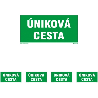 Walteco Úniková cesta, 200x100mm, samolepka Množstvo: 5 ks , 20163BP1
