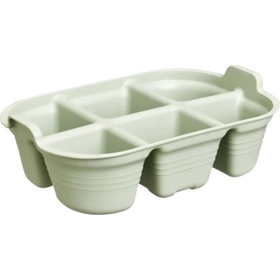 Výsevní miska 22 x 15 x 7 cm elho Green Basics 6 otvorů světle zelená