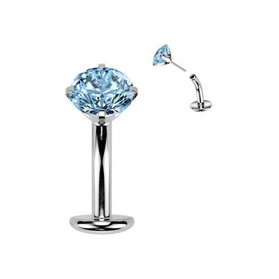 Šperky4U Obrácený PUSH IN piercingu do pupíku TITAN TIT1711-Q
