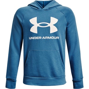 Under Armour Rival fleece hoodie синьо, бяло s (1357585-183)