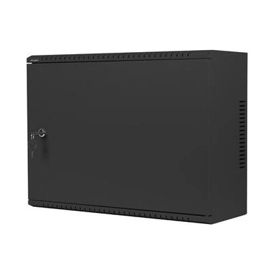 Lanberg Комуникационен шкаф, Lanberg rack cabinet 19" wall-mount 4U 3u/540x200 low-profile black (assembled) (WAF1-5203-04-00B)