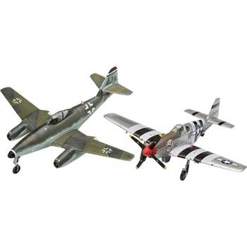 Revell Комплект сглобяеми модели Revell - Самолети Me262 & P-51B Mustang (R63711)