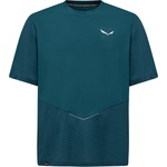 Salewa Мъжка спортна тениска Salewa Pedroc Dry Hyb T-Shirt Sport shirt - Pond Blue - размер 48 (EU) (216-8513-0312)