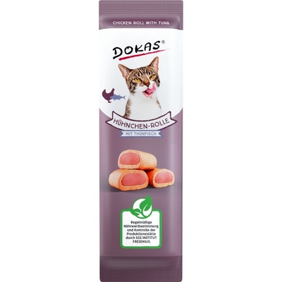 Dokas kuracie rolky s náplňou z tuniaka pre mačky 10 g