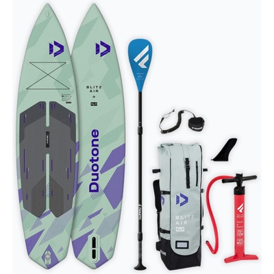 DUOTONE Комплект надуваем SUP борд DUOTONE iSUP Package Blitz Air SLS pale green