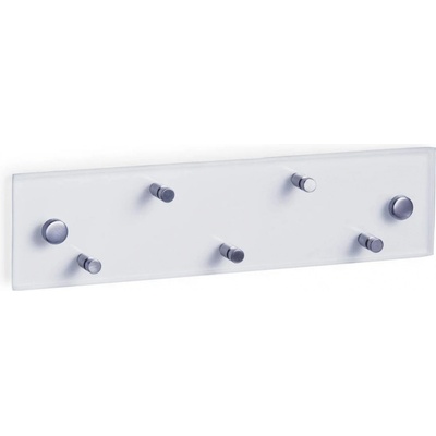 ZELLER Věšák na klíče, 5 háčků, sklo, nerezová ocel – Zboží Mobilmania