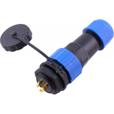 SP20 panelový, IP68 voděodolný kabelový spojovací konektor 3-pin
