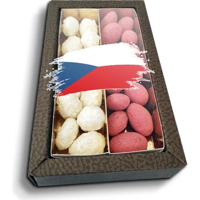 Sablio Mandle v čokoládě Česká vlajka Fandím česku 2x 80 g