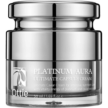 Image 1 of Ottie Platinum Aura Подмладяващ крем за лице с черен хайвер и платина, 50 ml