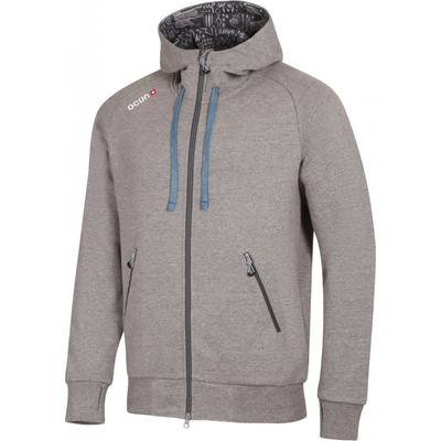 Ocún Hoddie Zipper Men sivá