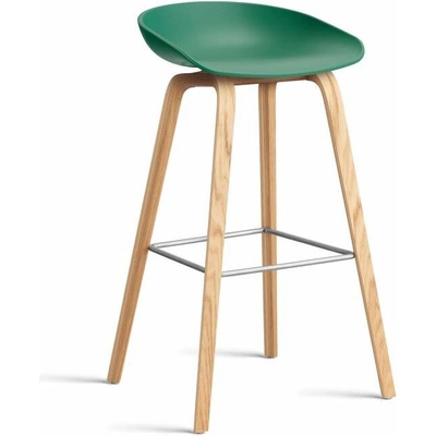 Hay AAS 32 High lacquered oak veneer / teal green