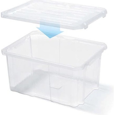 PROSPERPLAST Box plastový s víkem 400 x 300 x 200 cmmm Cargobox