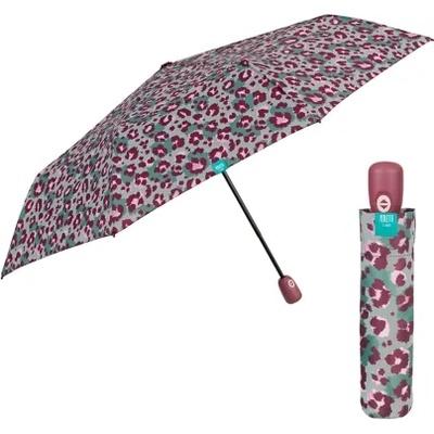 Дамски автоматичен Open-Close чадър Perletti Time 26250, Розови петна