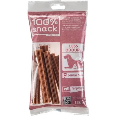 Ferplast Snack - Dental Stick Snowflake Yucca Large - Натурални и вегетариански дентални стикове за кучета с юка, 145 гр