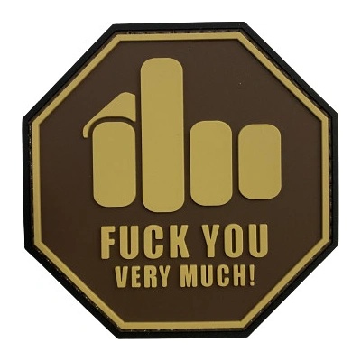 WARAGOD Middle Finger PVC nášivka