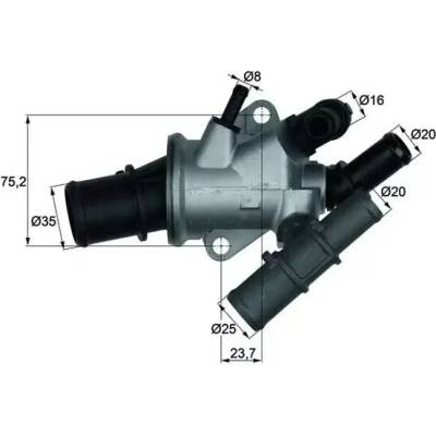 MAHLE Termostat chladiva MAO TI 165 88